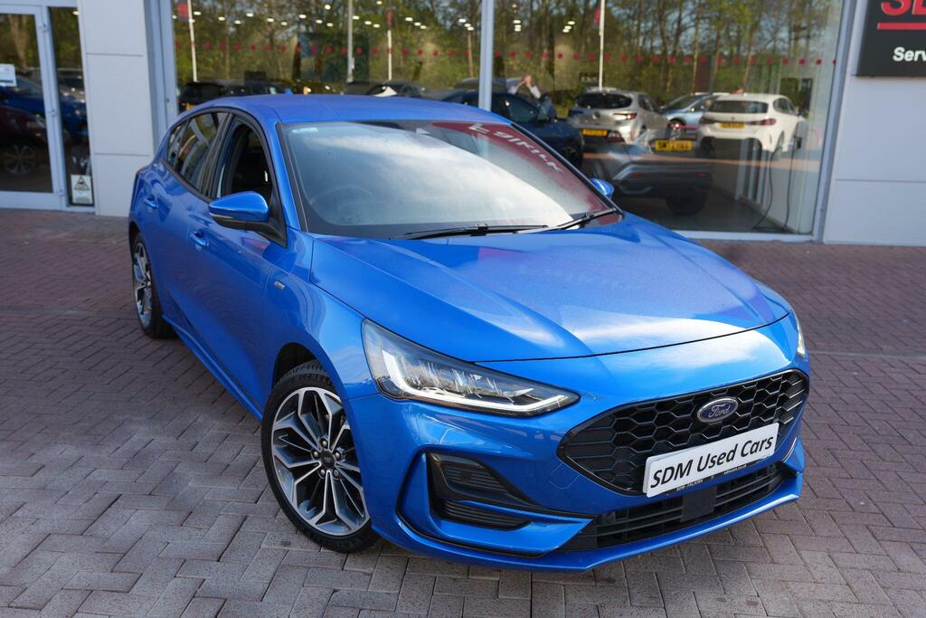 Ford Focus 1.0T Ecoboost Mhev St-line X Edition Hatchback YL72GKJ Blue #4