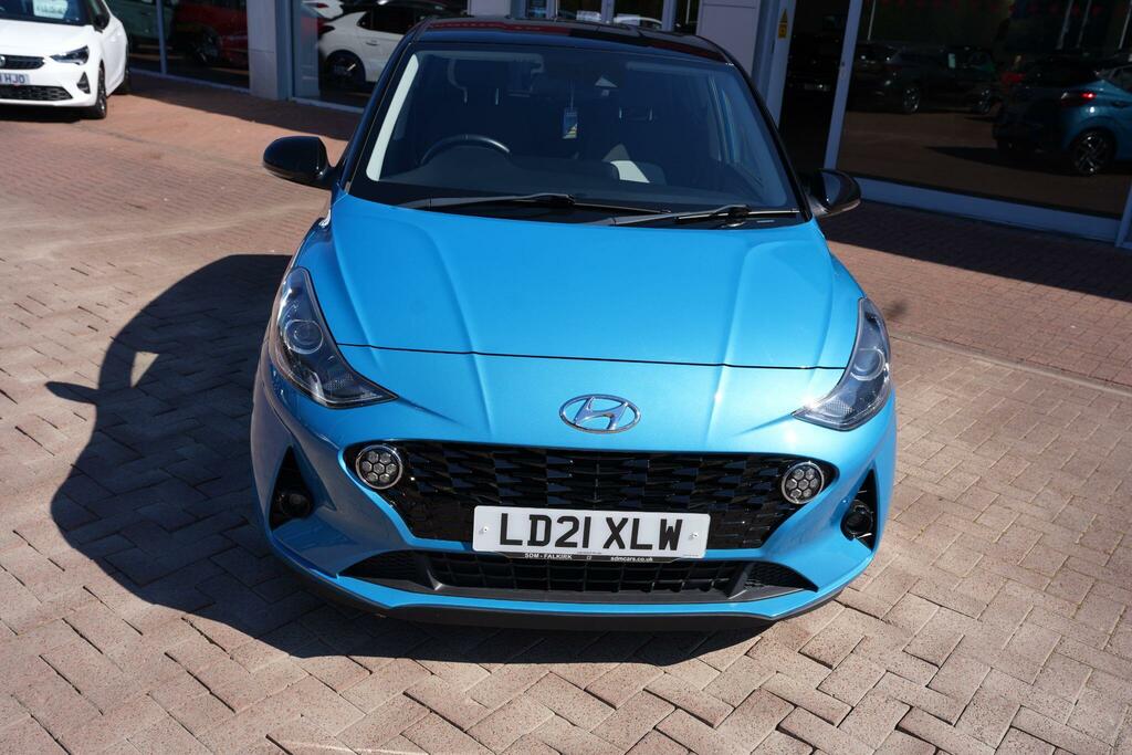 Hyundai I10 1.2 Premium Hatchback Euro 6 Ss LD21XLW Blue #4