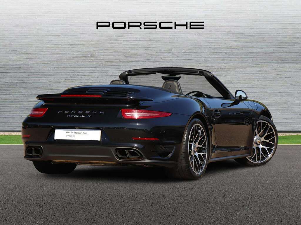 Porsche 911 Turbo S Cabriolet 2015 Black #3