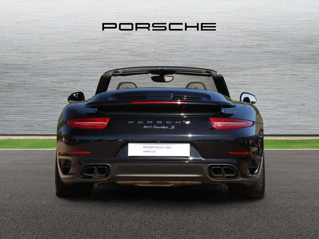 Porsche 911 Turbo S Cabriolet 2015 Black #4