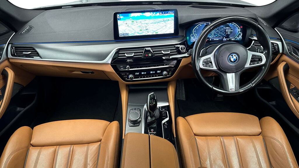 BMW 5 Series 530E M Sport Tech Pack YK23WJT Black #4