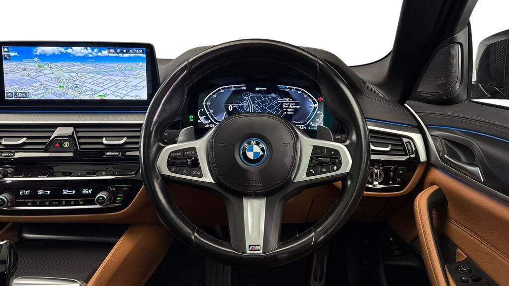BMW 5 Series 530E M Sport Tech Pack YK23WJT Black #5