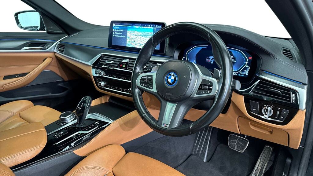BMW 5 Series 530E M Sport Tech Pack YK23WJT Black #6