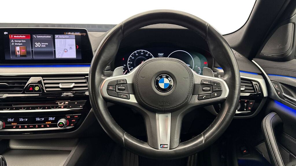 BMW 5 Series 520I M Sport Plus Pack YE19YHH White #5