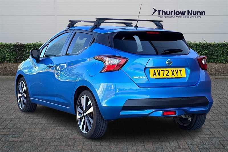 Nissan Micra 1.0 Ig-t Tekna Hatchback Euro 6 AV72XYT Blue #5