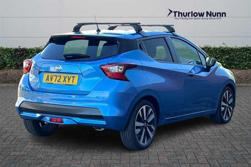 Nissan Micra 1.0 Ig-t Tekna Hatchback Euro 6 AV72XYT Blue #3