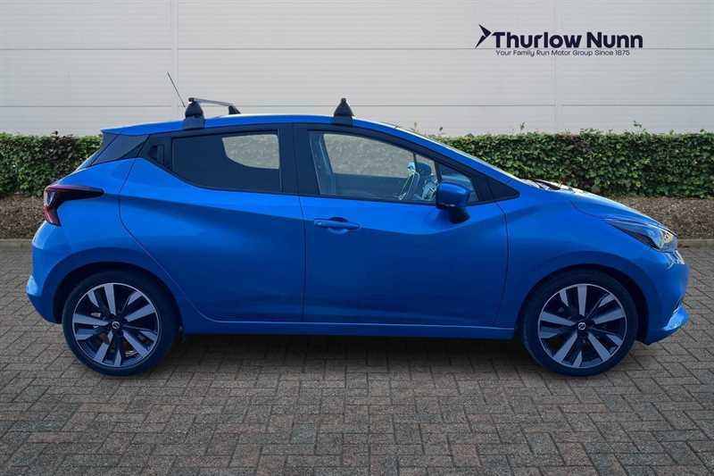 Nissan Micra 1.0 Ig-t Tekna Hatchback Euro 6 AV72XYT Blue #2