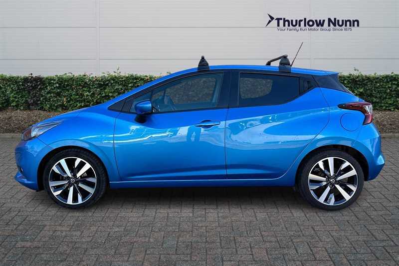 Nissan Micra 1.0 Ig-t Tekna Hatchback Euro 6 AV72XYT Blue #6