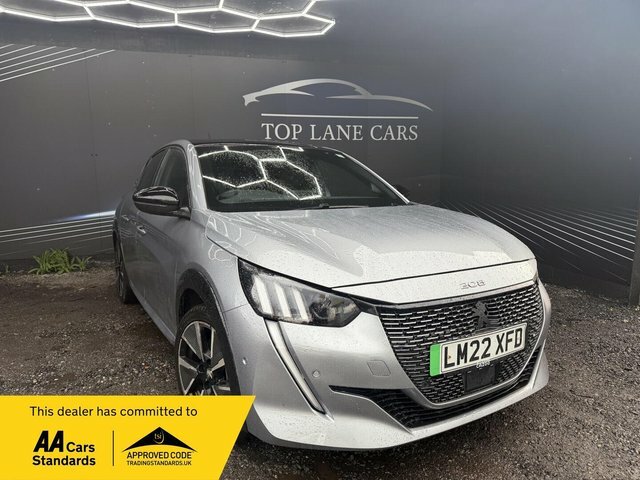 Peugeot e-208 2022 50Kwh Gt 7Kw Charger Grey
