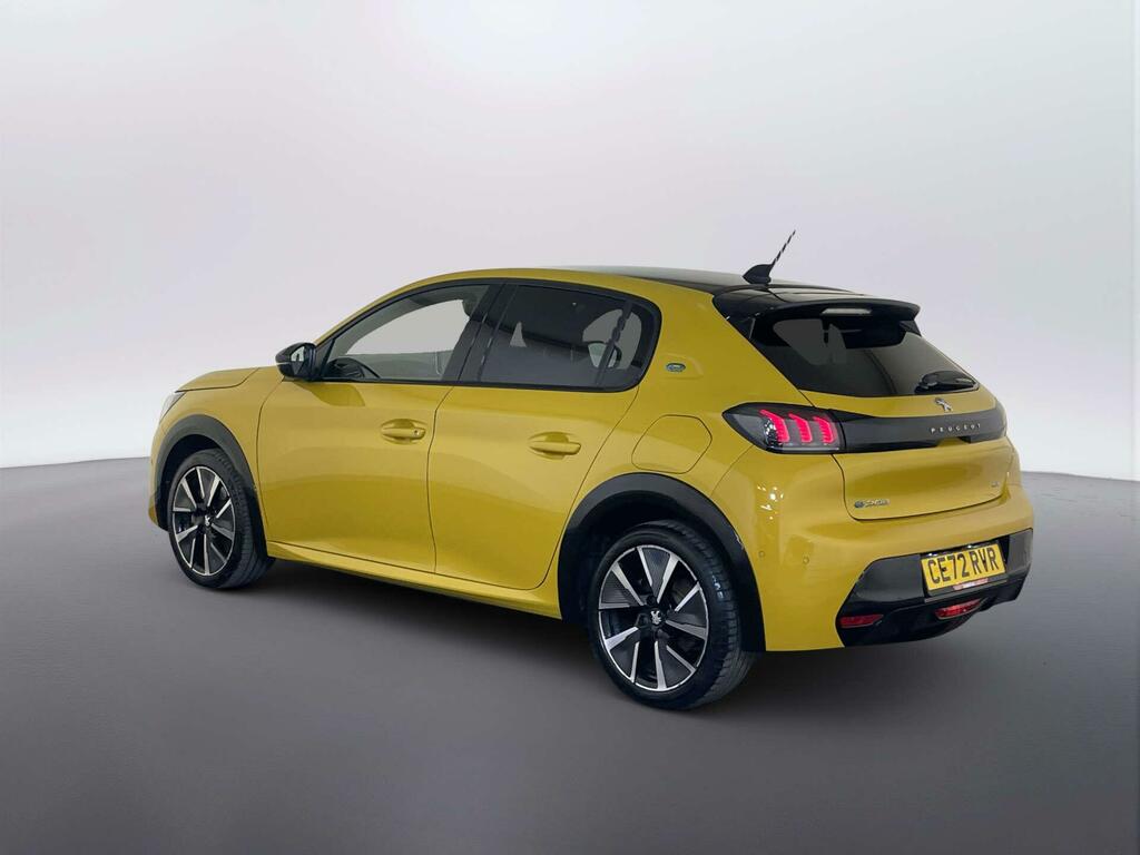 Peugeot e-208 50Kwh Gt Hatchback 7Kw Charger CE72RVR Yellow #6