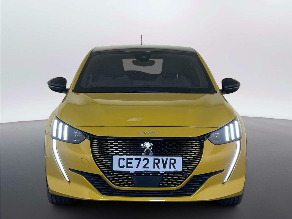 Peugeot e-208 50Kwh Gt Hatchback 7Kw Charger CE72RVR Yellow #3