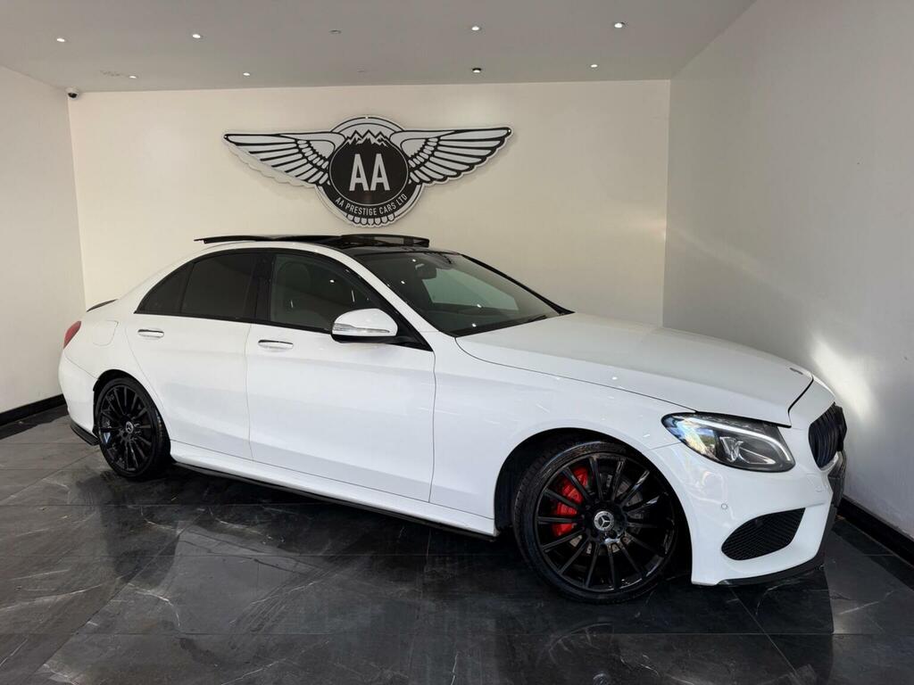 Mercedes-Benz C Class Saloon 2.0 C200 Amg Line 7G-tronic Euro 6 Ss 4 White