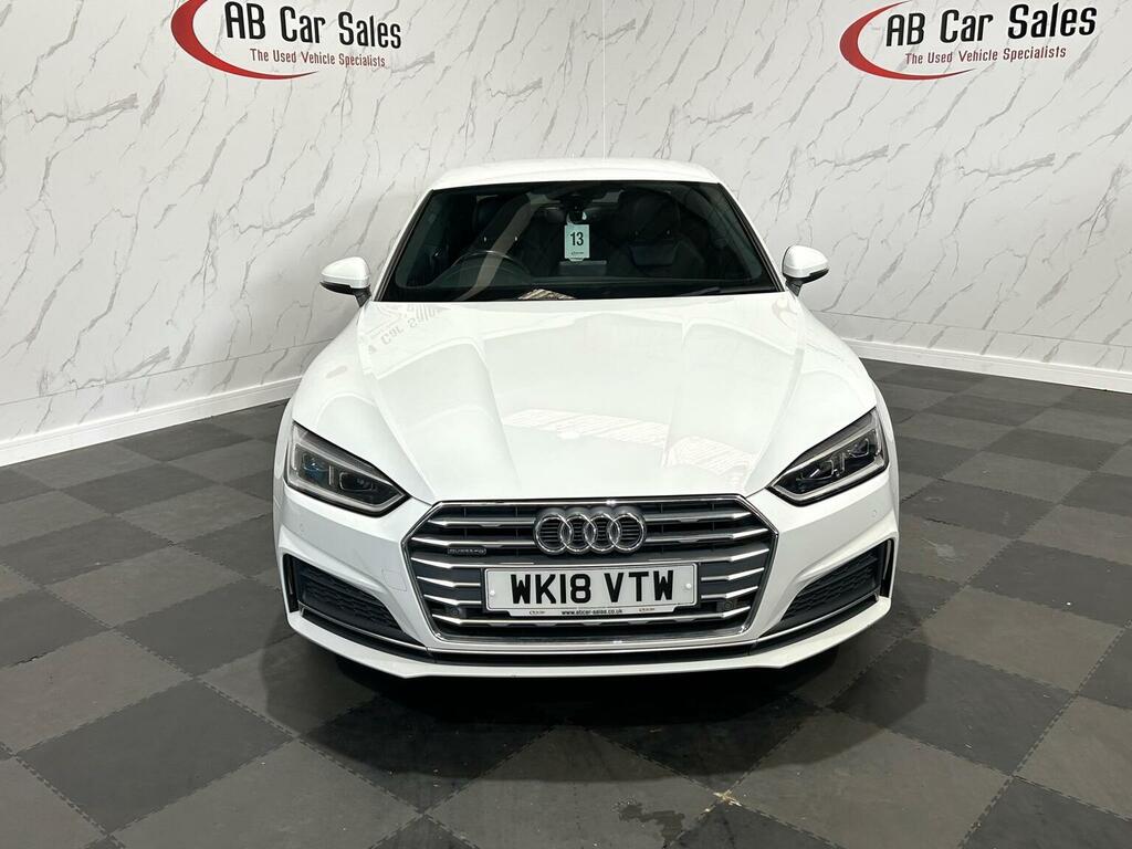 Audi A5 2.0 Tdi S Line S Tronic Quattro Euro 6 Ss White #2