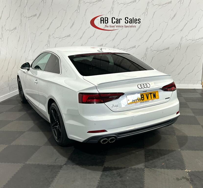 Audi A5 2.0 Tdi S Line S Tronic Quattro Euro 6 Ss White #6
