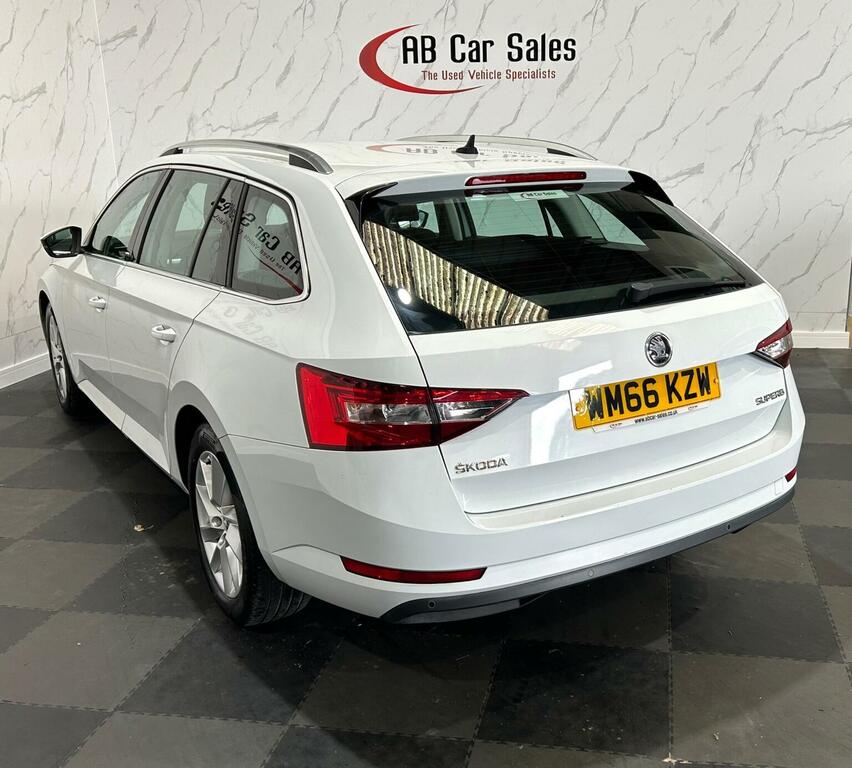 Skoda Superb 1.6 Tdi Se Dsg Euro 6 Ss White #6
