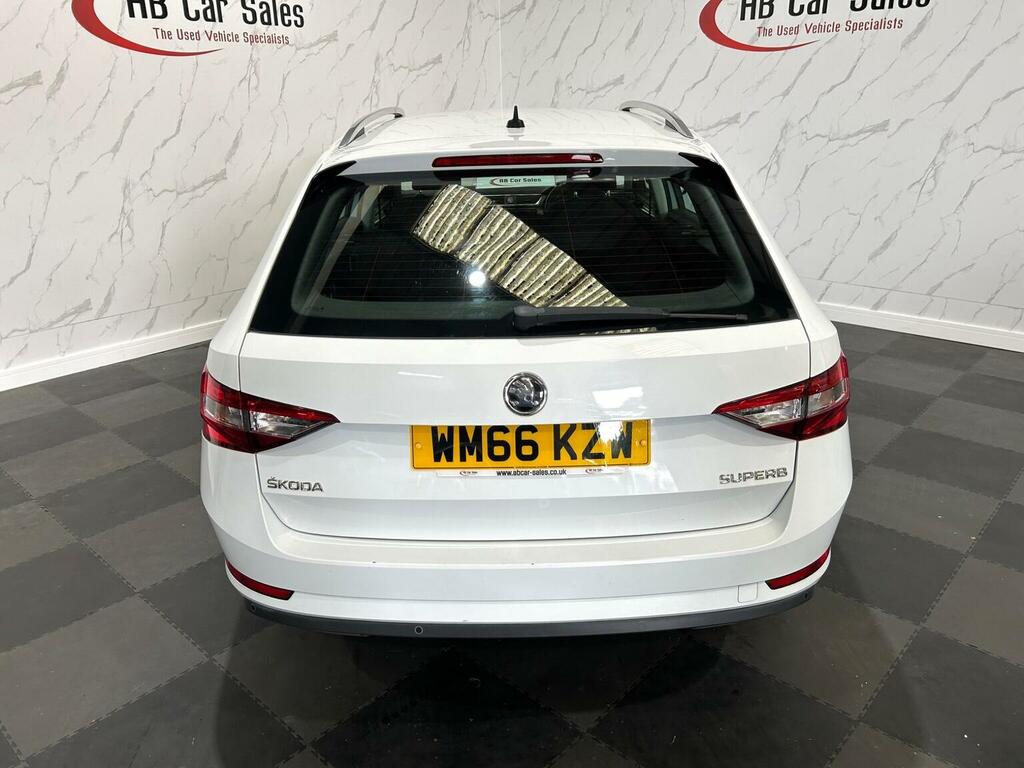 Skoda Superb 1.6 Tdi Se Dsg Euro 6 Ss White #3