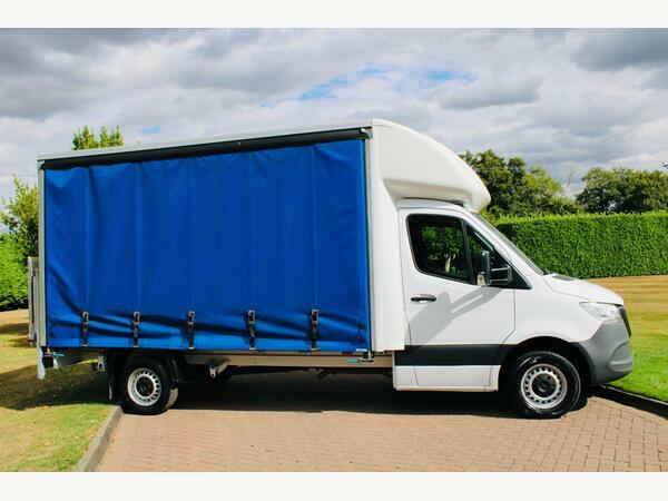 Mercedes-Benz Sprinter Curtain Side 316 Curtain Sider With Tail Lift Lwb White #2