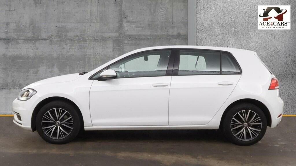 Volkswagen Golf Hatchback 1.6 Tdi Se Nav Dsg Euro 6 Ss 201 White #6