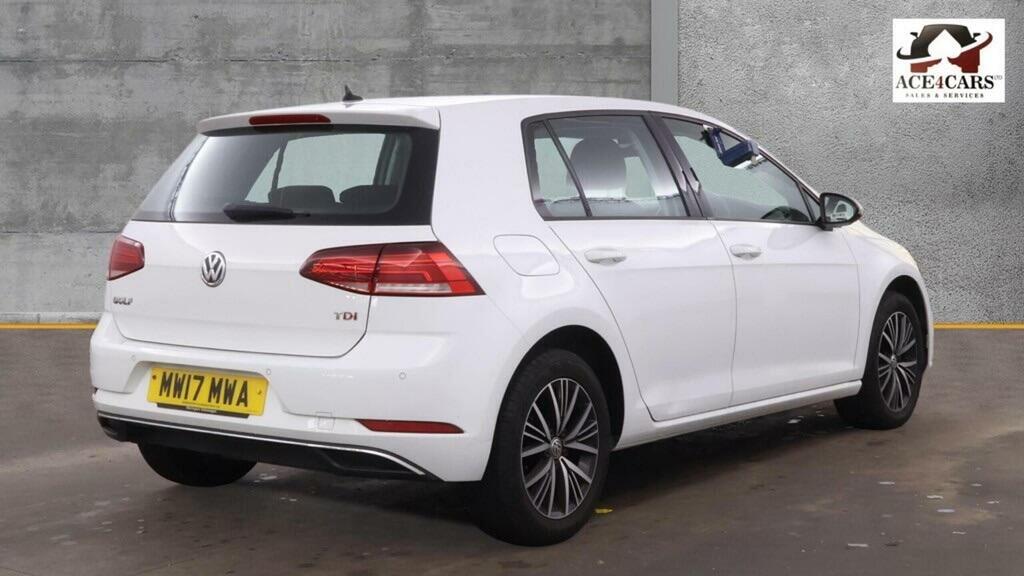 Volkswagen Golf Hatchback 1.6 Tdi Se Nav Dsg Euro 6 Ss 201 White #4