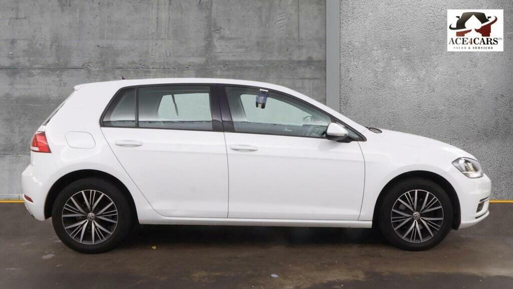Volkswagen Golf Hatchback 1.6 Tdi Se Nav Dsg Euro 6 Ss 201 White #5