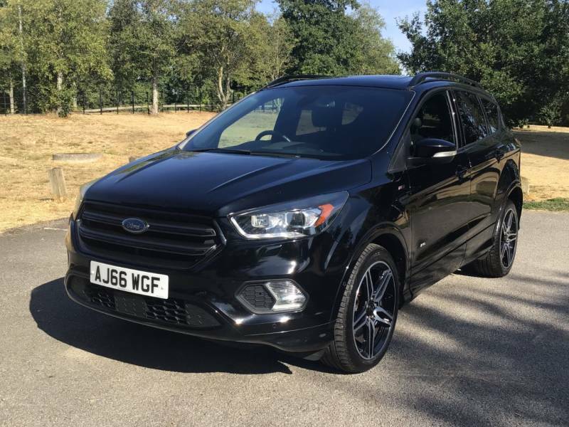 Ford Kuga 2.0 Tdci 180 St-line - 2017 66 AJ66WGF Black #3