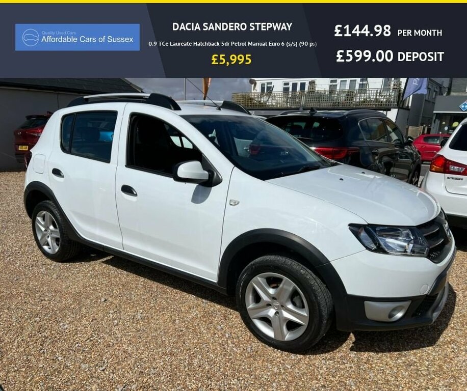 Dacia Sandero Stepway Hatchback White #3