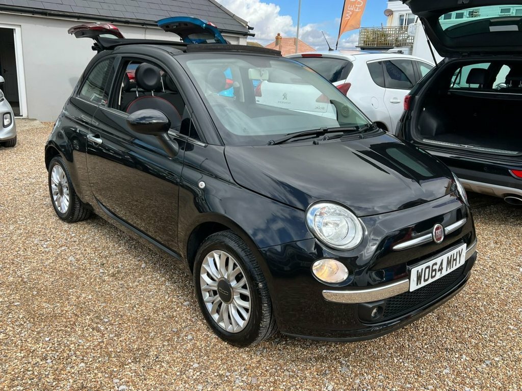 Fiat 500C Convertible Black #2