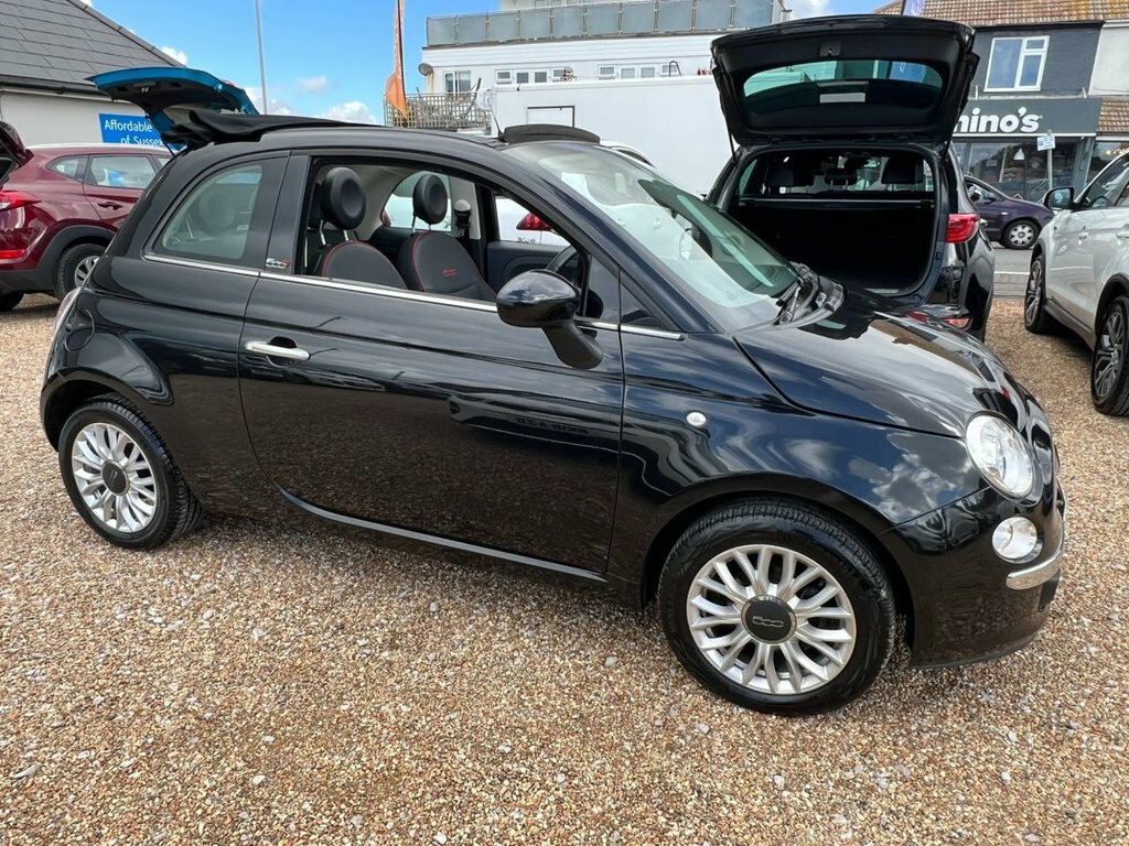 Fiat 500C Convertible Black #4