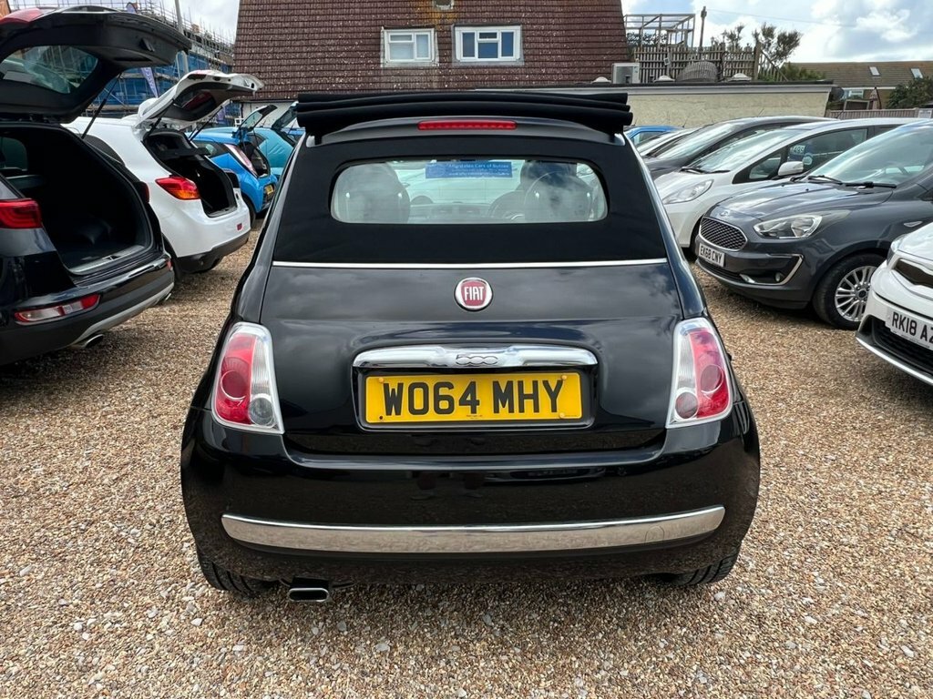 Fiat 500C Convertible Black #6