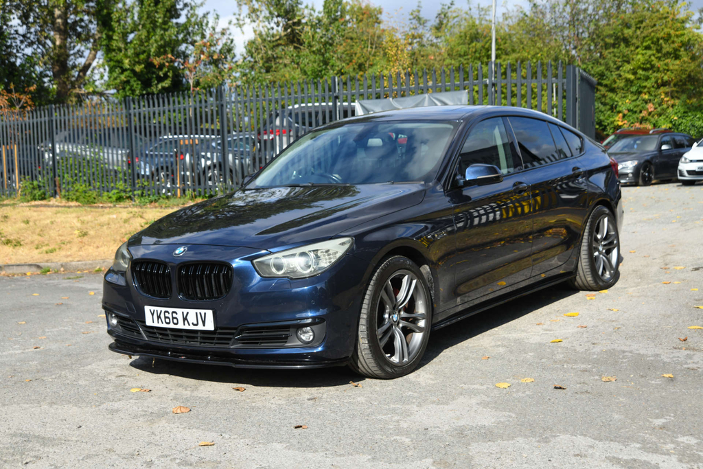 BMW 5 Series 535D Luxury YK66KJV Blue #3