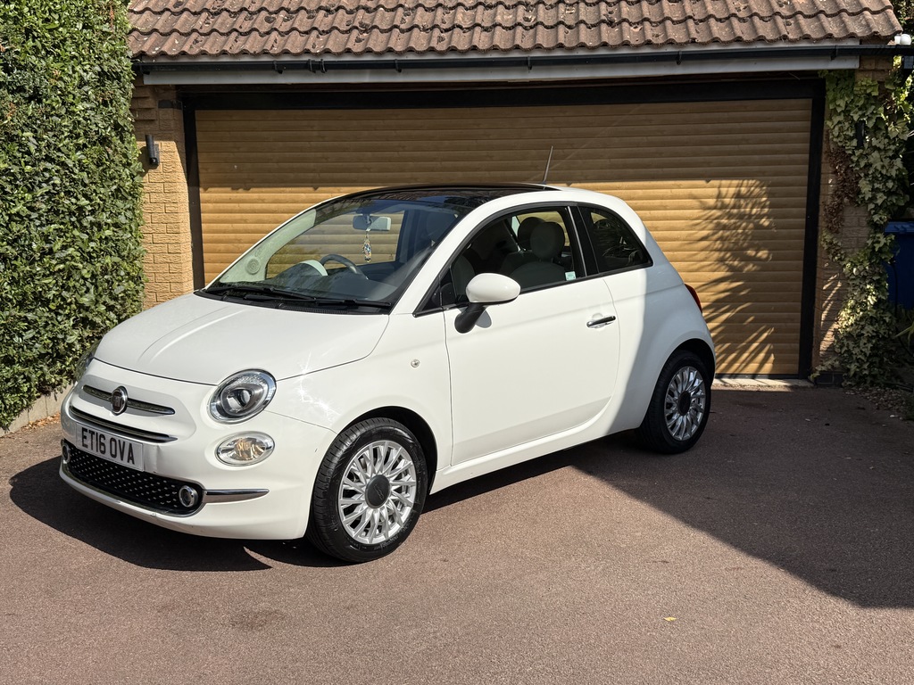 Fiat 500 Hatchback ET16OVA White #3