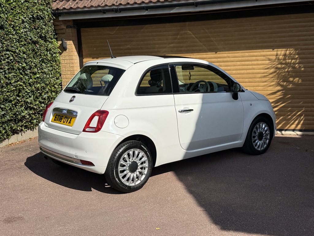 Fiat 500 Hatchback ET16OVA White #6