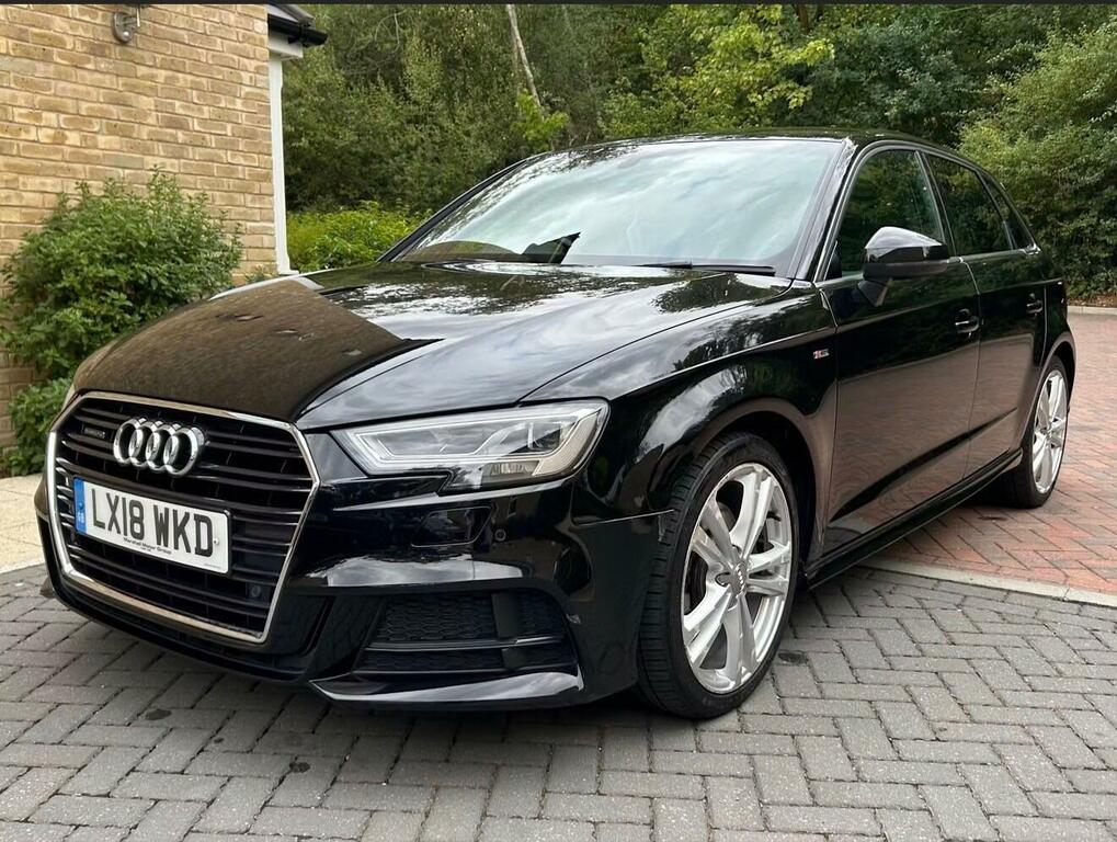 Audi A3 2.0 Tfsi S Line Sportback S Tronic Quattro Euro 6 Black