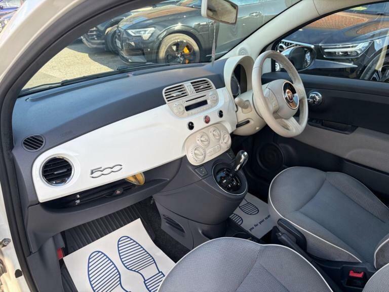 Fiat 500 Hatchback Blue #3
