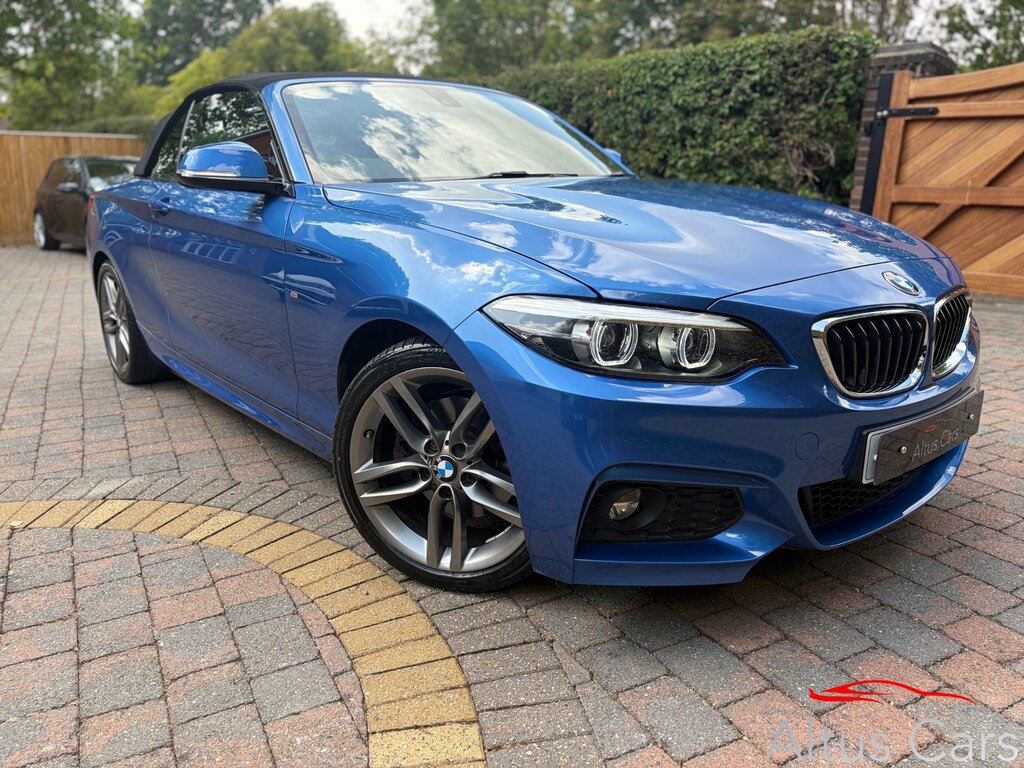 BMW 2 Series 2.0 220I M Sport Convertible Euro Blue #2