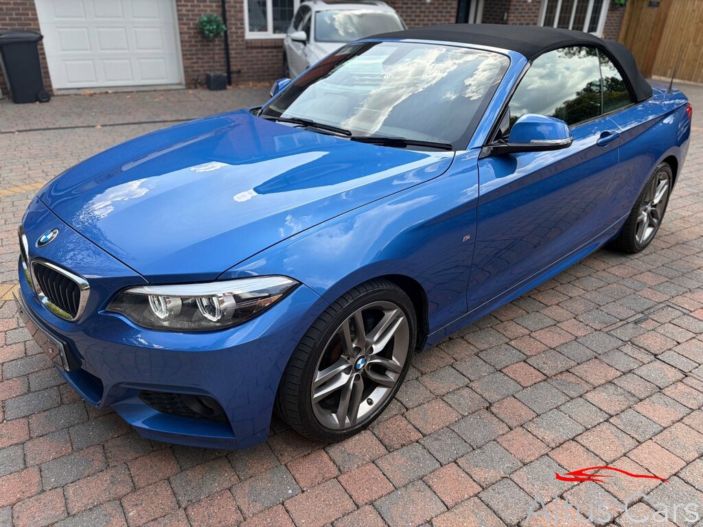 BMW 2 Series 2.0 220I M Sport Convertible Euro Blue #5
