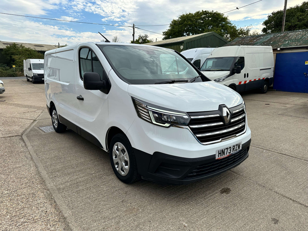Renault Trafic Blue Sl30 Advance Panel Van L1 H1 Eu HN73RZW White #2