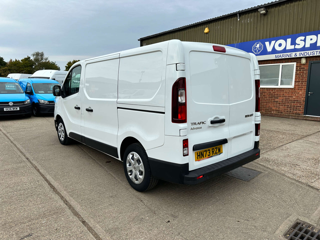 Renault Trafic Blue Sl30 Advance Panel Van L1 H1 Eu HN73RZW White #6