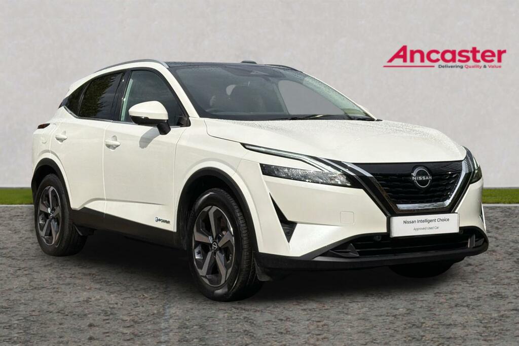 Nissan Qashqai 1.5 E-power N-connecta Glass Roof White