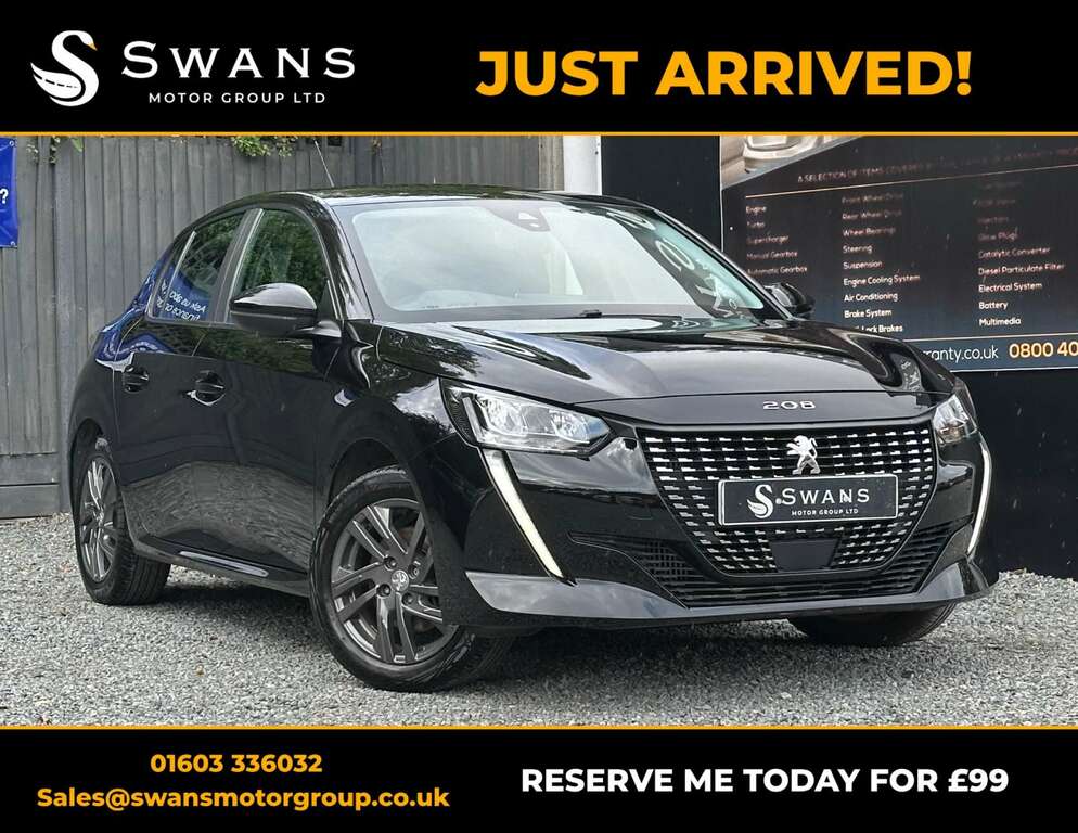 Peugeot 208 Hatchback 1.5 Bluehdi Active Premium Hatchback Black