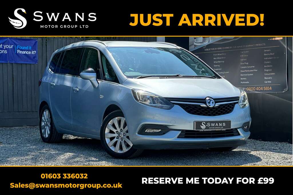 Vauxhall Zafira Tourer Mpv 1.6 Cdti Ecoflex Tech Line Mpv Manu Silver