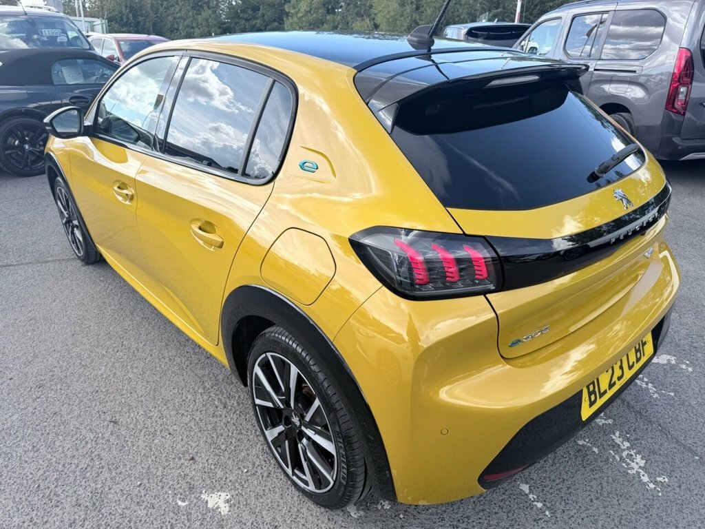 Peugeot e-208 Hatchback BL23CBF Yellow #5