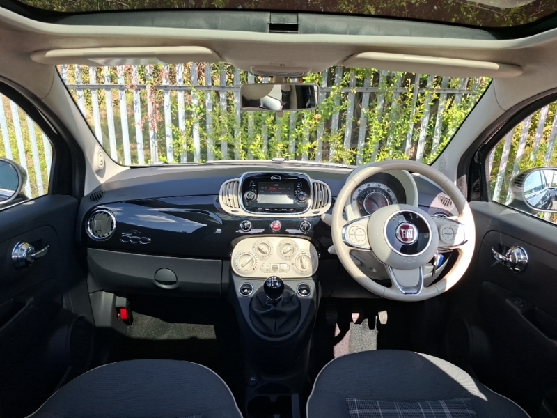 Fiat 500 1.2 Lounge WR67AOY Black #3