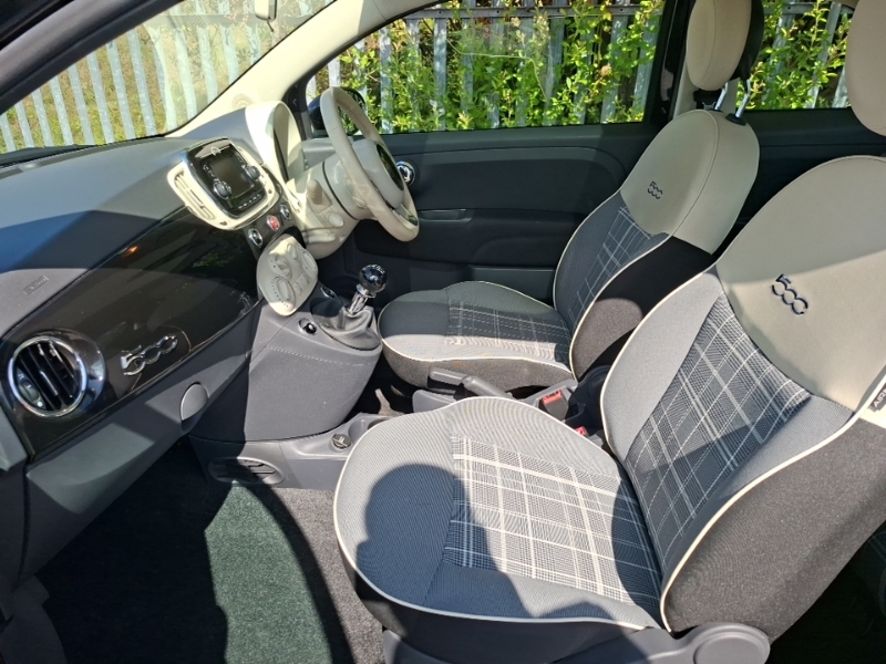 Fiat 500 1.2 Lounge WR67AOY Black #5