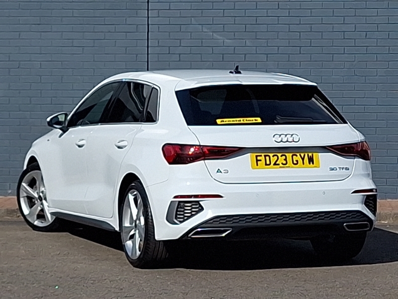 Audi A3 30 Tfsi S Line FD23GYW White #2