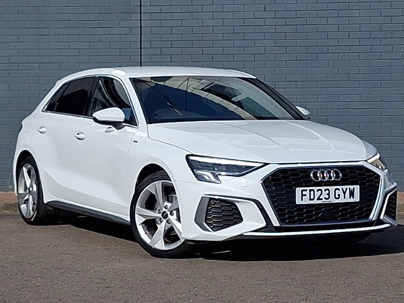 Audi A3 30 Tfsi S Line FD23GYW White