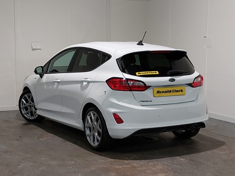 Ford Fiesta 1.0 Ecoboost St-line URZ8572 White #2