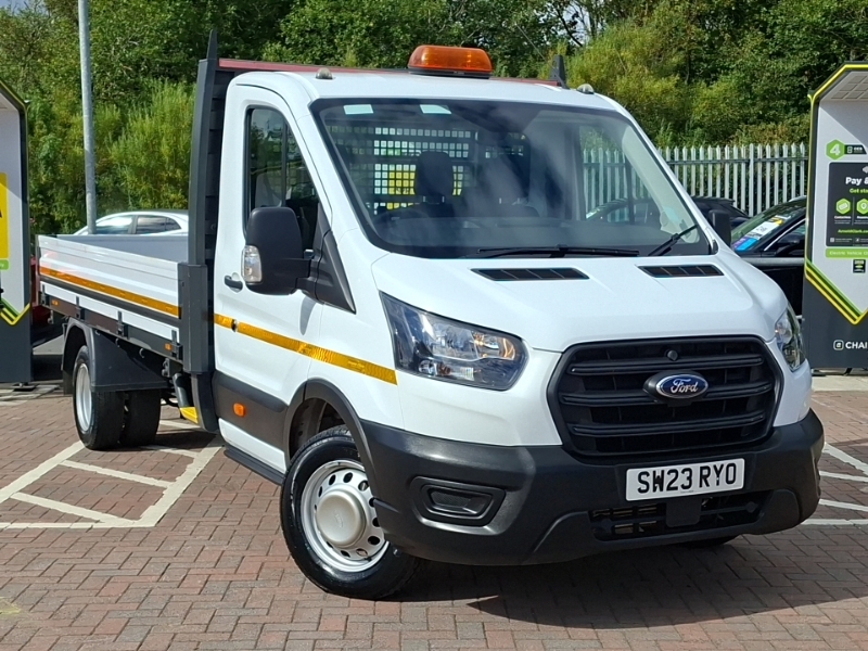 Ford Transit Custom 2.0 Ecoblue 130Ps Chassis Cab White