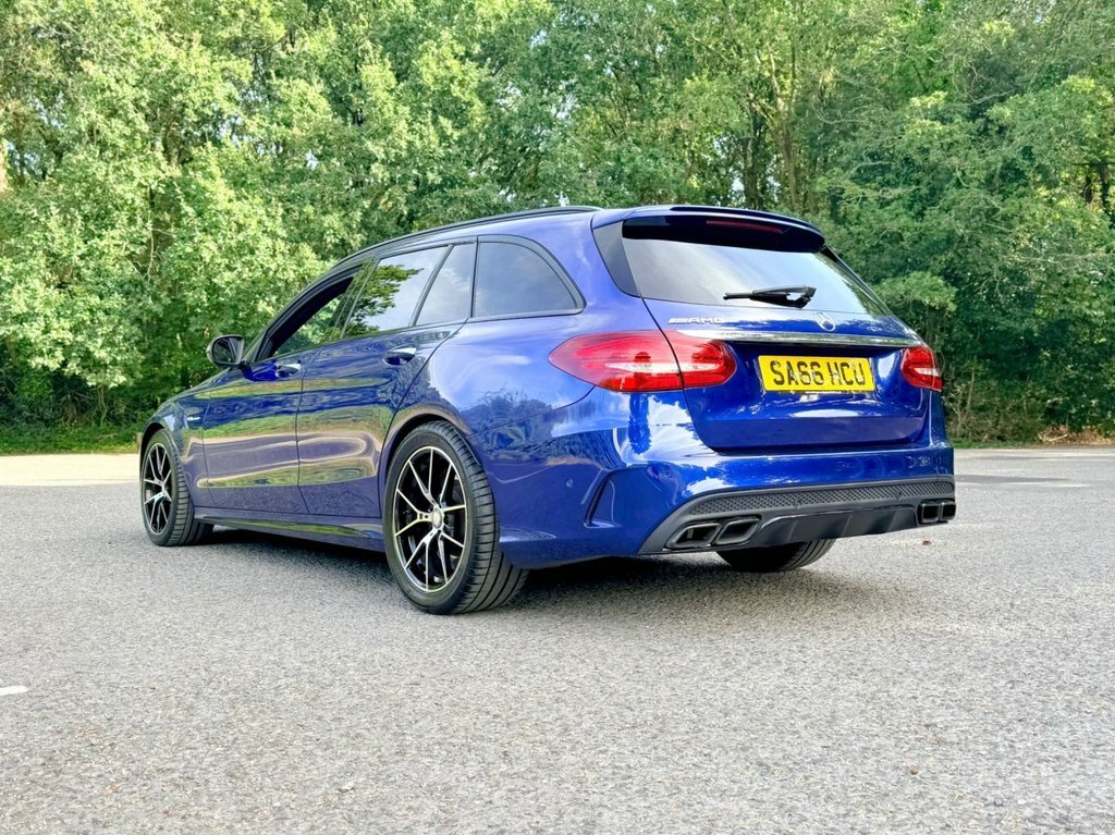 Mercedes-Benz C Class 63 Amg 4.0 V8 Biturbo Amg Premium Estate Pet SA66HCU Blue #4
