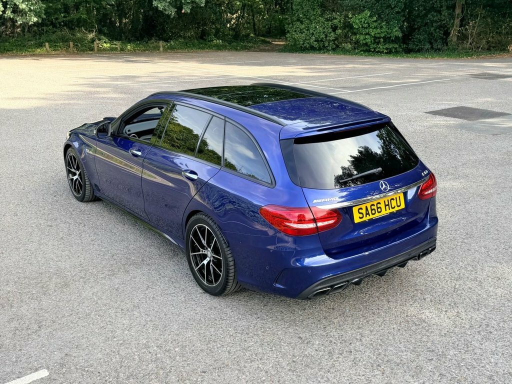 Mercedes-Benz C Class 63 Amg 4.0 V8 Biturbo Amg Premium Estate Pet SA66HCU Blue #5